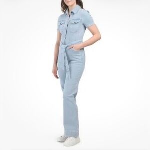 Authentic Avec Les Filles Denim Light Wash Jumpsuit in Size 30